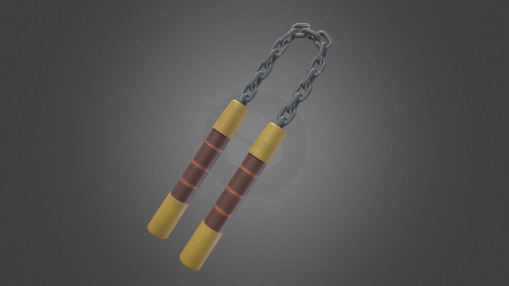 Mikey's Nunchuks 3D Model