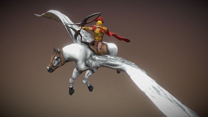 Pegasus Rider 3D Model