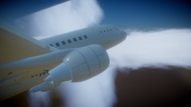 Plane PP Sketch Fab 3D Model