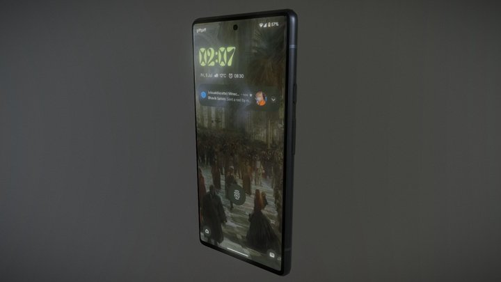 Smartphone - Google Pixel 6a 3D Model