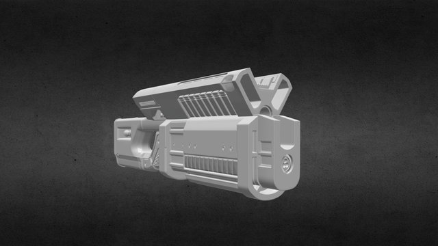 BFG 9000 movie-edition HiPoly 3D Model