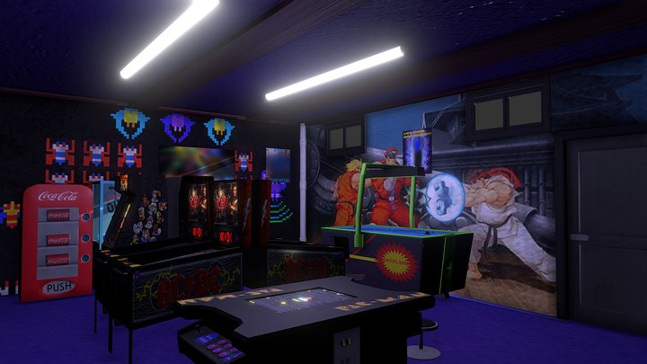 Arcade Scene 3D Model