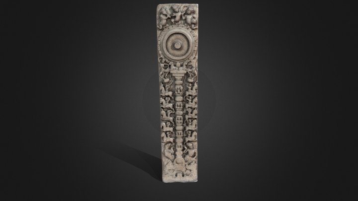Pilaster showing Chakra 3D Model