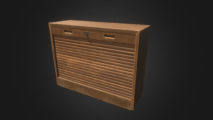 Roll Top Cabinet 3D Model