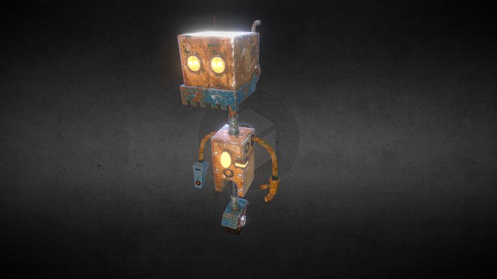Cleaning Robot 3D Model