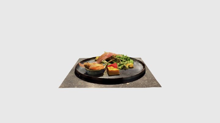 前菜：生ハムサラダ　Mercure Kyoto Station 3D Model
