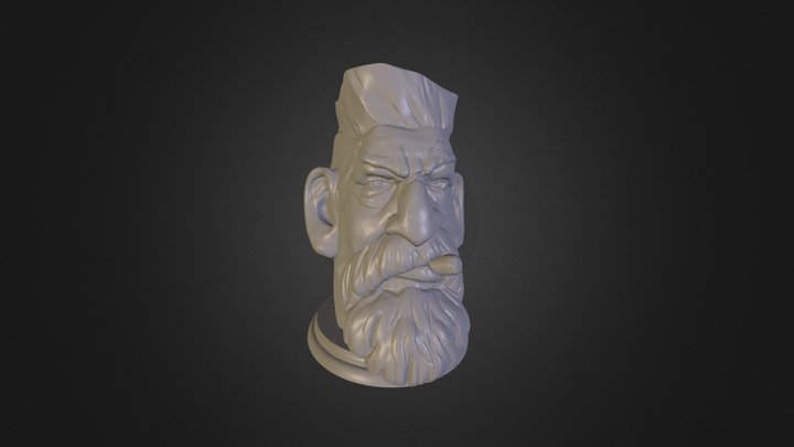 Zombie Hunter Head by Ola Sundberg 3D Model