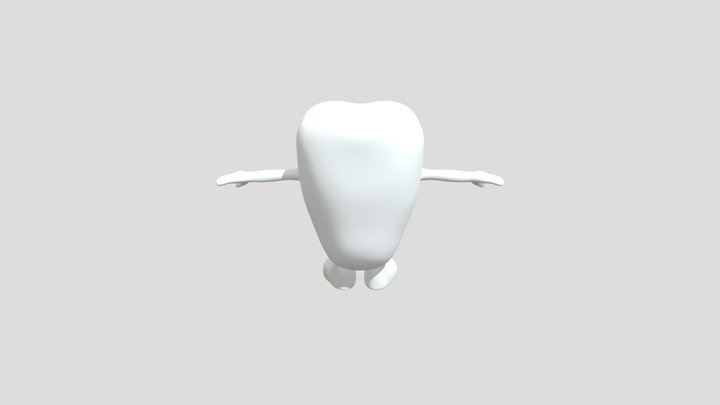 Teeth character 3D Model
