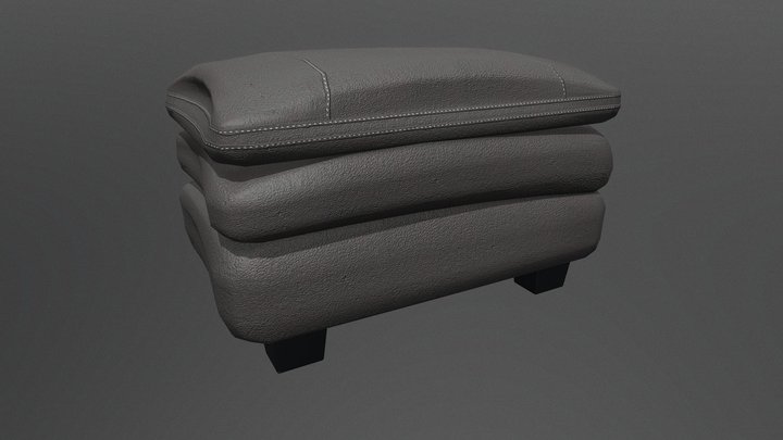 Gleason Chair Ottoman 3D Model
