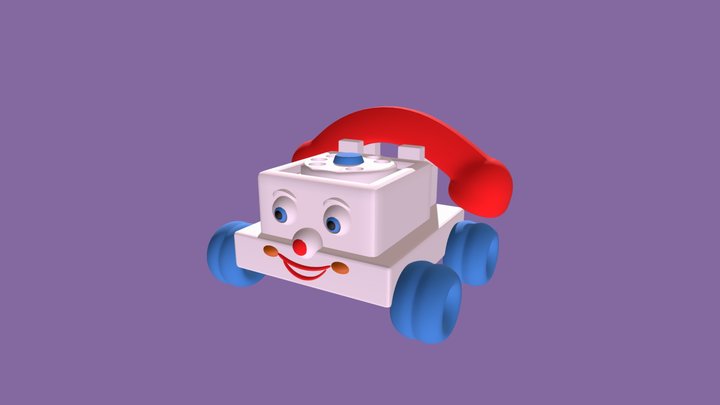 Toy Telephone 3D Model