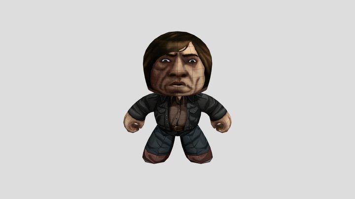 Anton Chigurh Migthy Muggs Figure 3D Model