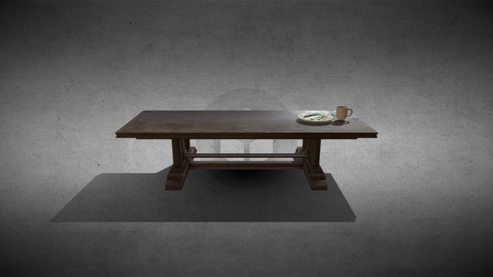 Old_Table 3D Model