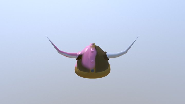 Viking Helmet (w/Candy Splashed) 3D Model