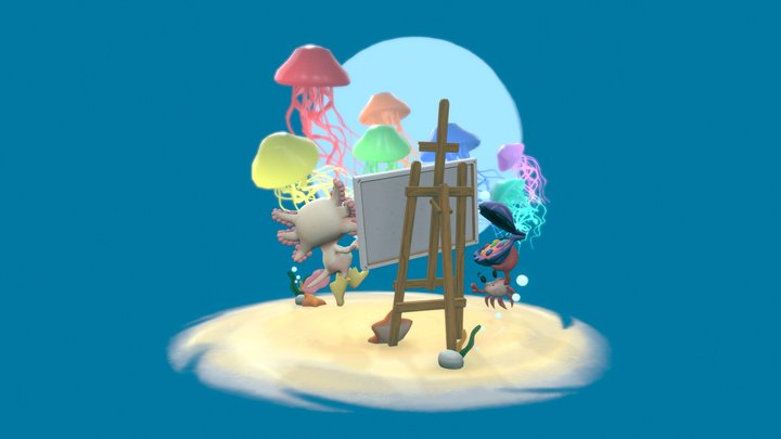 Mini-environment 3D models - Sketchfab