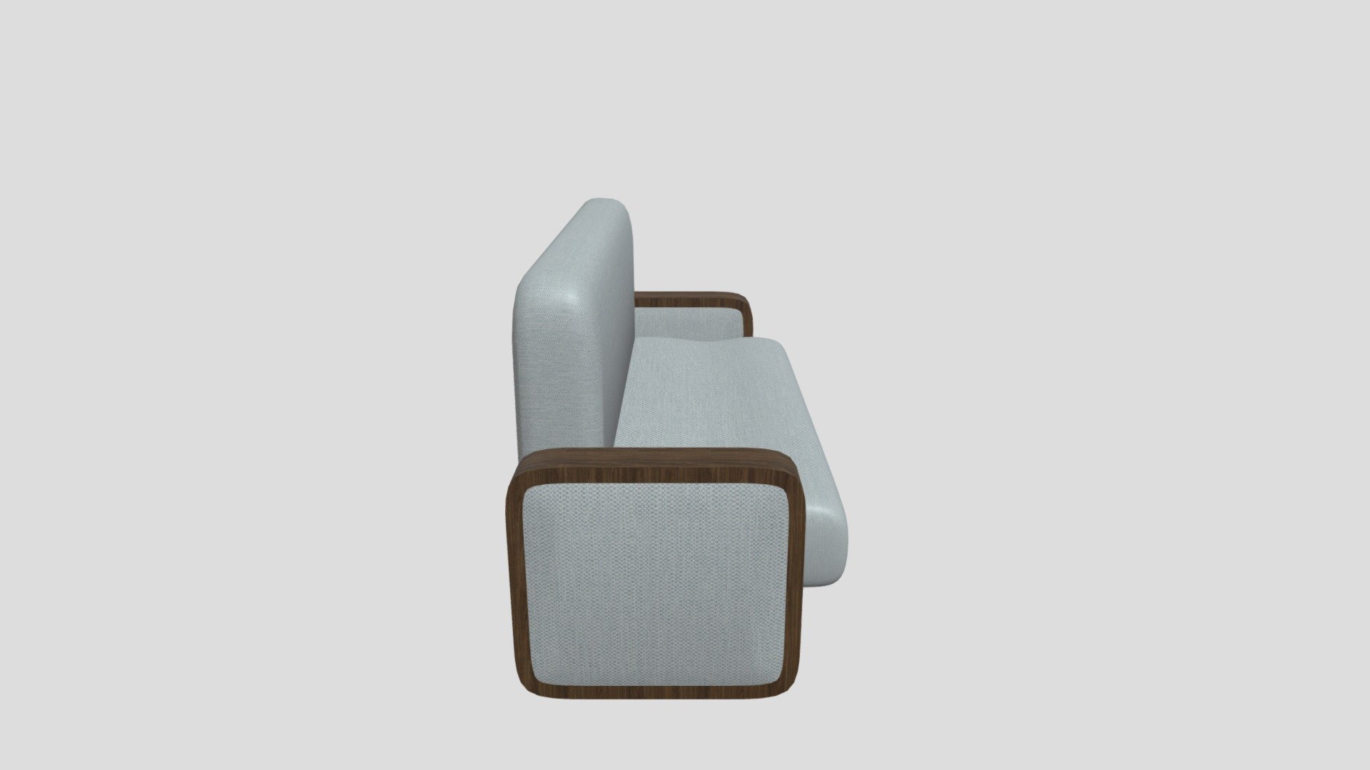 Silver Couch With Wood