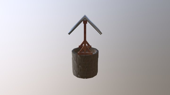 Well and Bucket 3D Model
