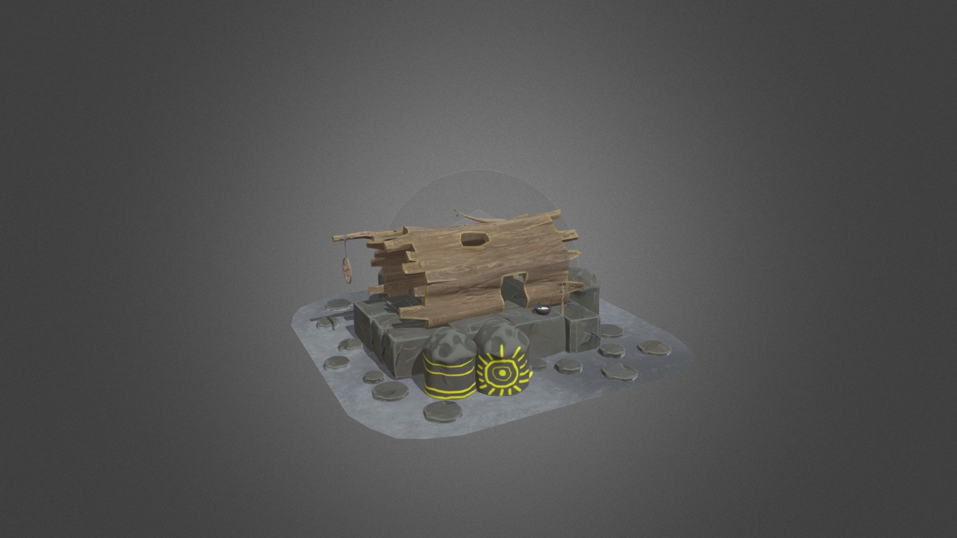 the house of the shaman — Sketchfab embed 3D viewer