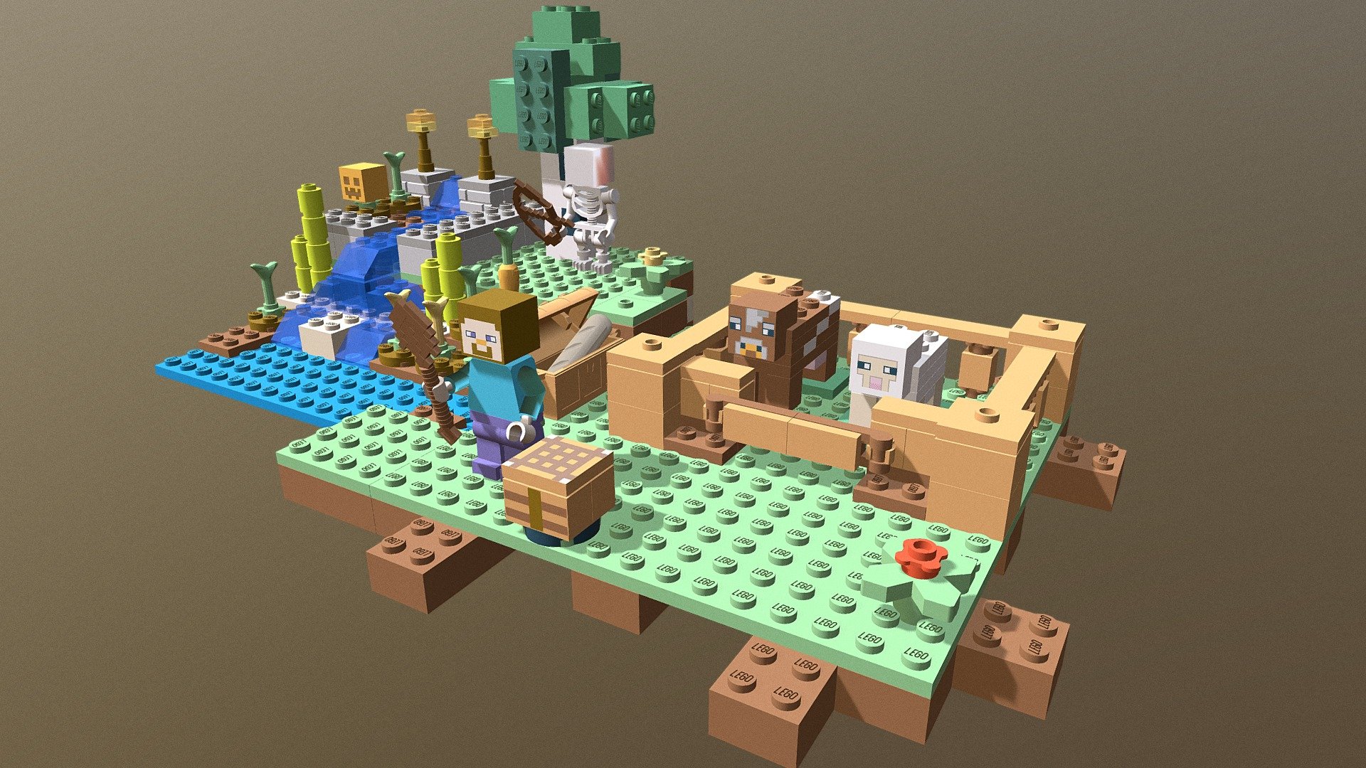 Minecraft lego set 21114 - la ferme - 3D model by grabennouitch ...