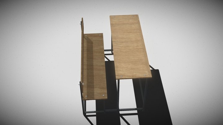 Desk 3D Model