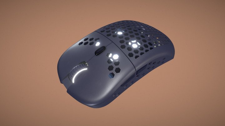 3D Lightweight Gaming Mouse - High Poly