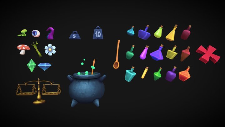 Weigh 'n' Mix 3D assets 3D Model