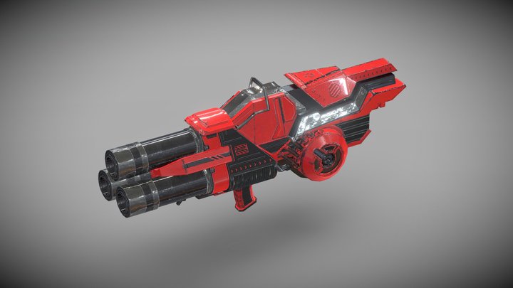 Texturing a weapon - Jean- Yves TRAN 3D Model