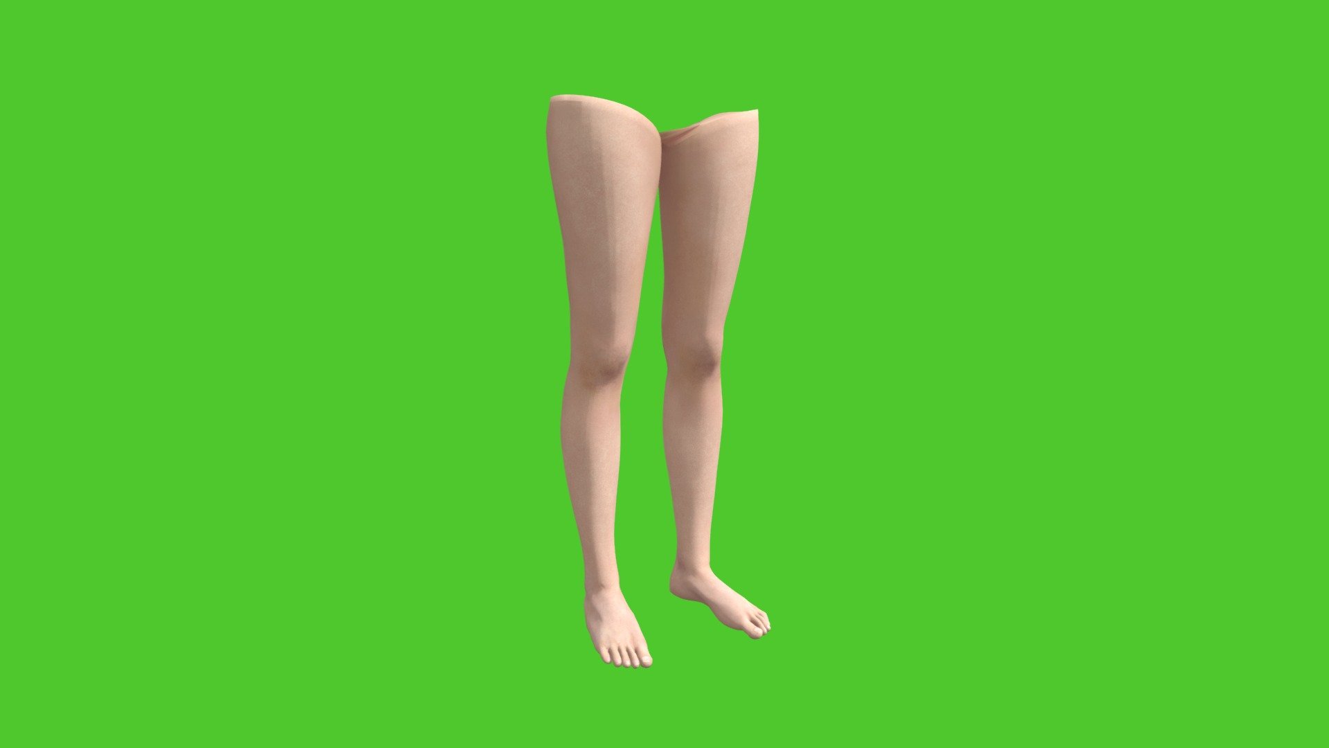 attractive_women_over_the_knee_leg_model - Download Free 3D model by ...