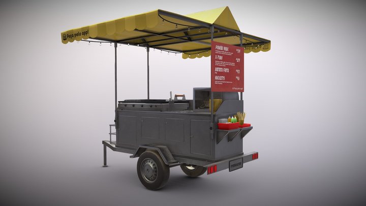 Commercial Prop for Brazilian street food - 3/8 3D Model