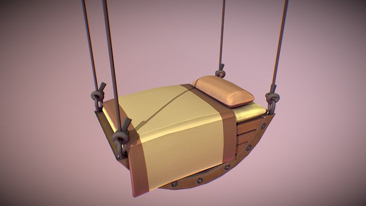 Bed_stylized 3D Model
