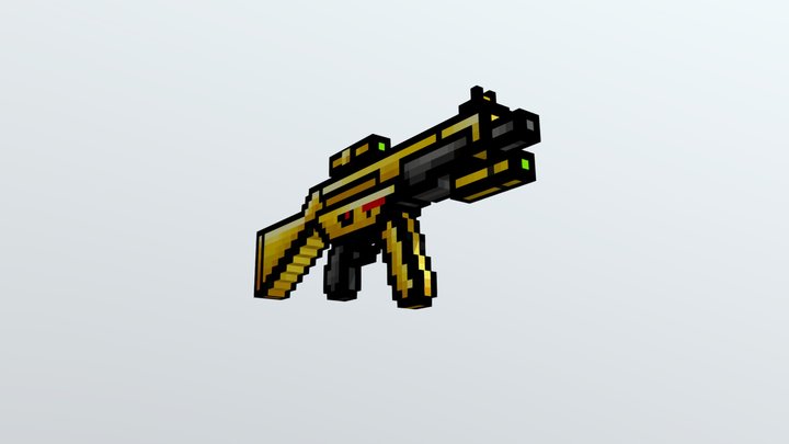 Golden Friend (Pixel Gun 3D) [No Laser] – Modèle 3D gratuit STL