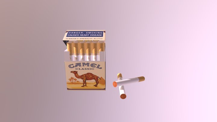 Caja Cigarros 3D Model