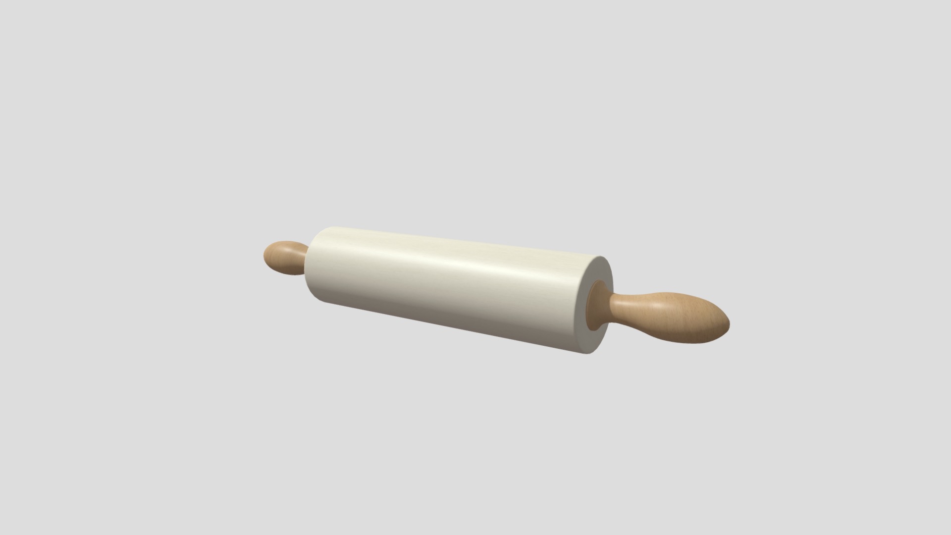 3D model Rolling Pin - This is a 3D model of the Rolling Pin. The 3D model is about a light bulb on a white background.
