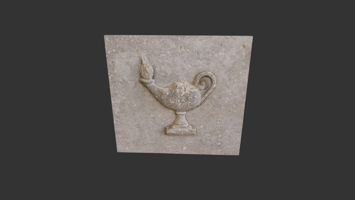 Lamp in relief in the Church of Saint Lazarus 3D Model