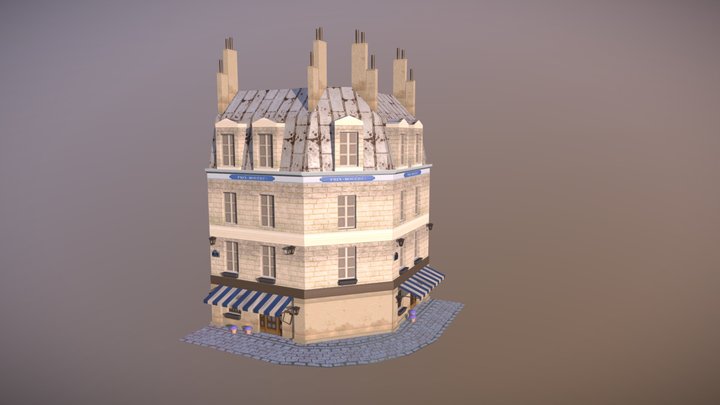 Haussmannian Building 3D Model