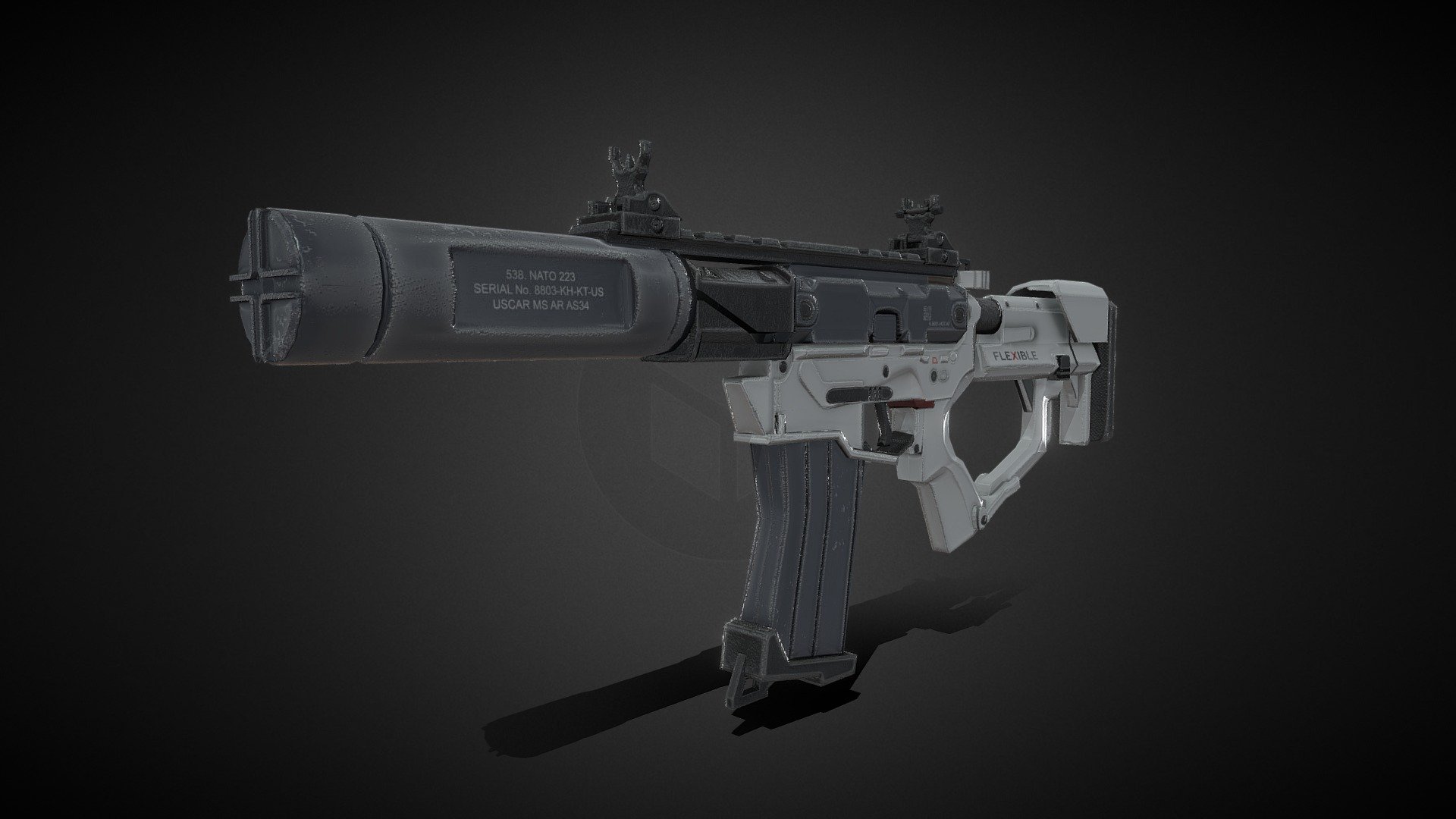 Compact Assault Rifle - Download Free 3d Model By Duckcracker02 