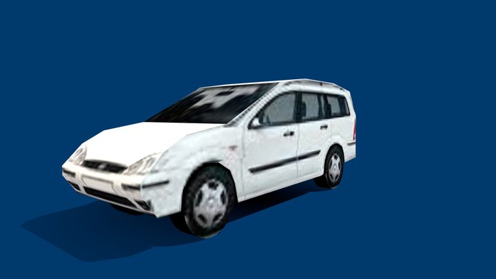 2005 Ford Focus (Super Low-Poly) 3D Model