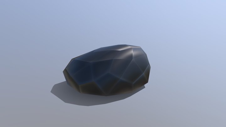 Low poly rock 3D Model