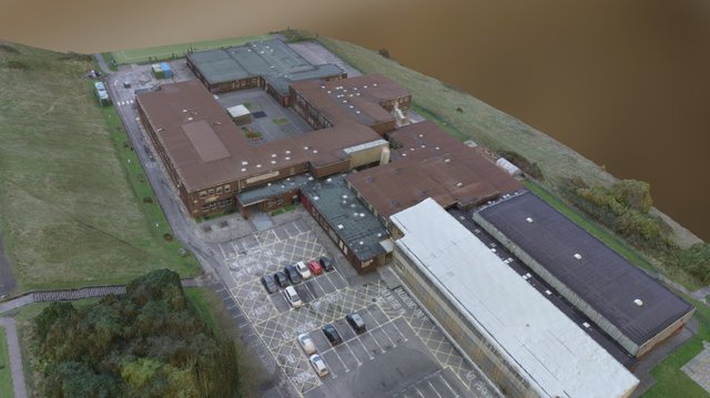 Drone survey of a school in South Wales 3D Model