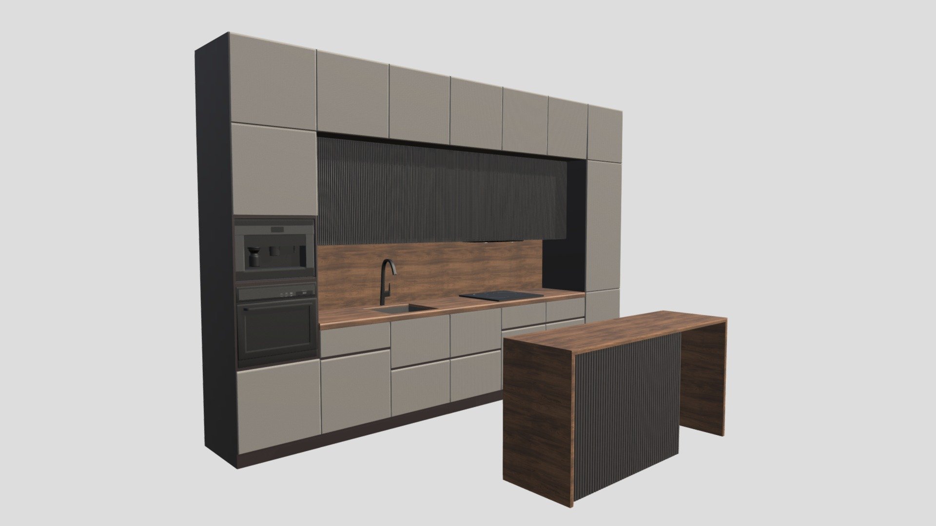 Modern kitchen - Buy Royalty Free 3D model by Satori Studio (@satori ...