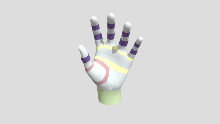 Hand Retopology 3D Model