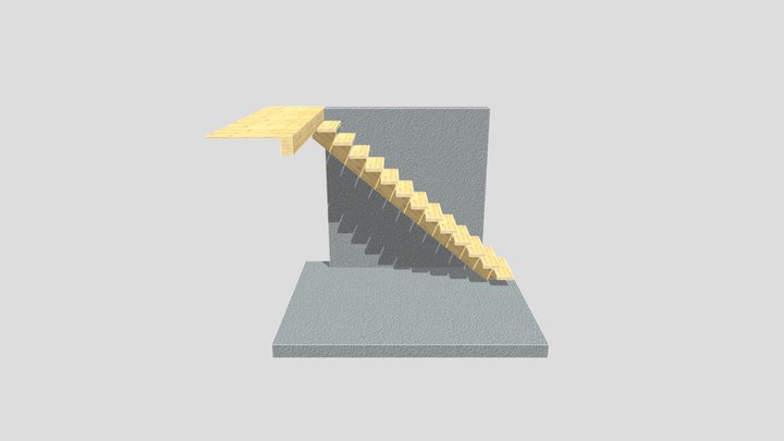 Stair - NeroLegno 3D Model