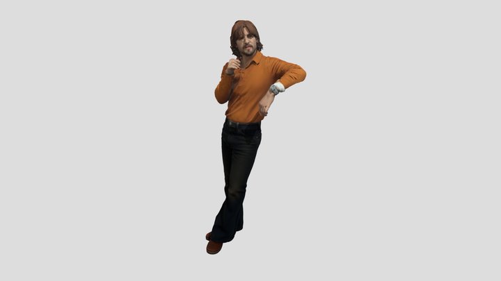 Portrait of a Pensive Man 3D Model