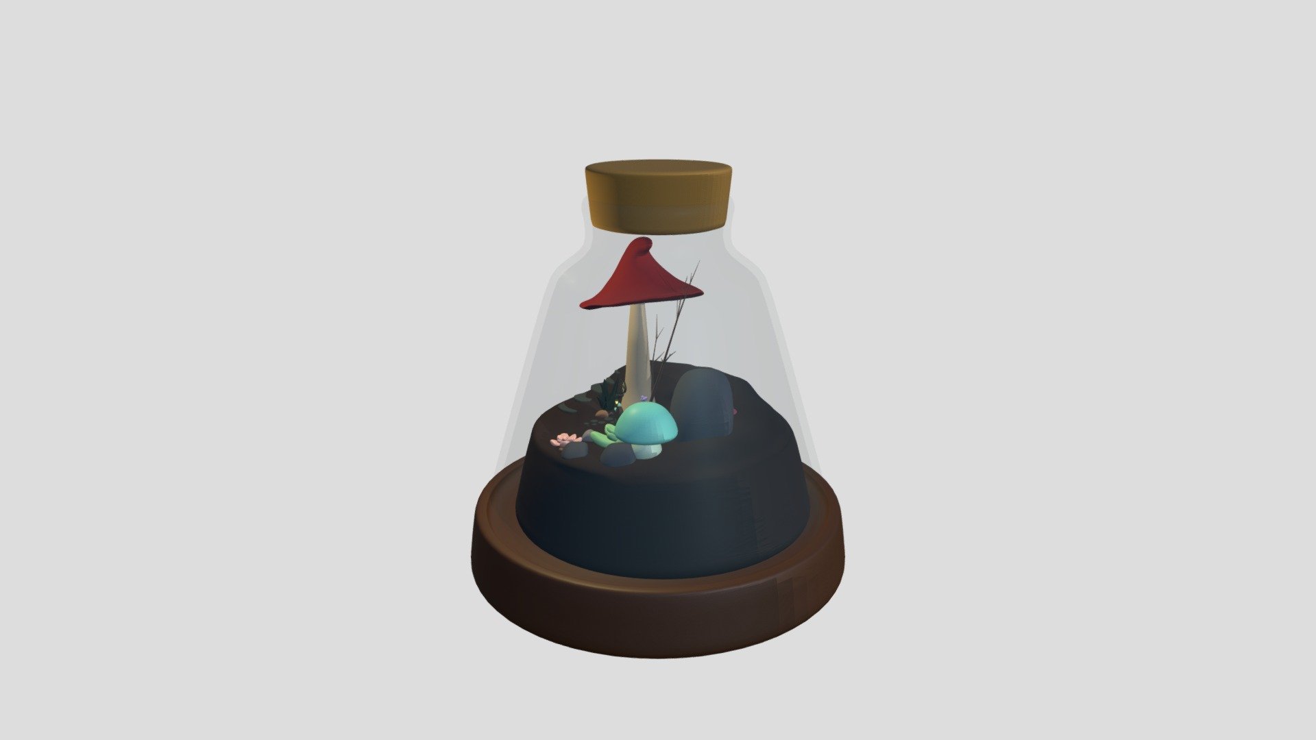 Terrarium (Week 7) - 3D model by madisonlauren [07737cc] - Sketchfab