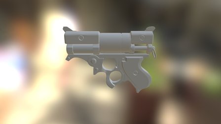 Steampunk Gun 3D Model