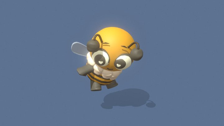 Léa the happy little Bee 3D Model