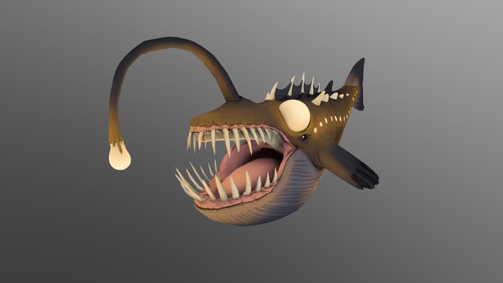 The Majestic Anger Whale 3D Model