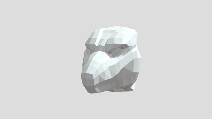 Anthro raptor head shape 3D Model