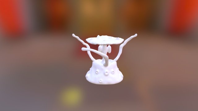 Deep Sea Tentacle Creature 3D Model