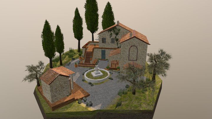 DAE Diorama - Grandma 's house 3D Model