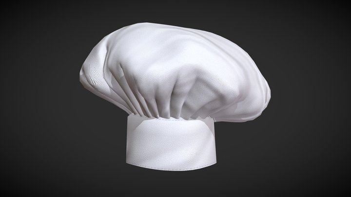 Chef Cooking Hat 3D Model